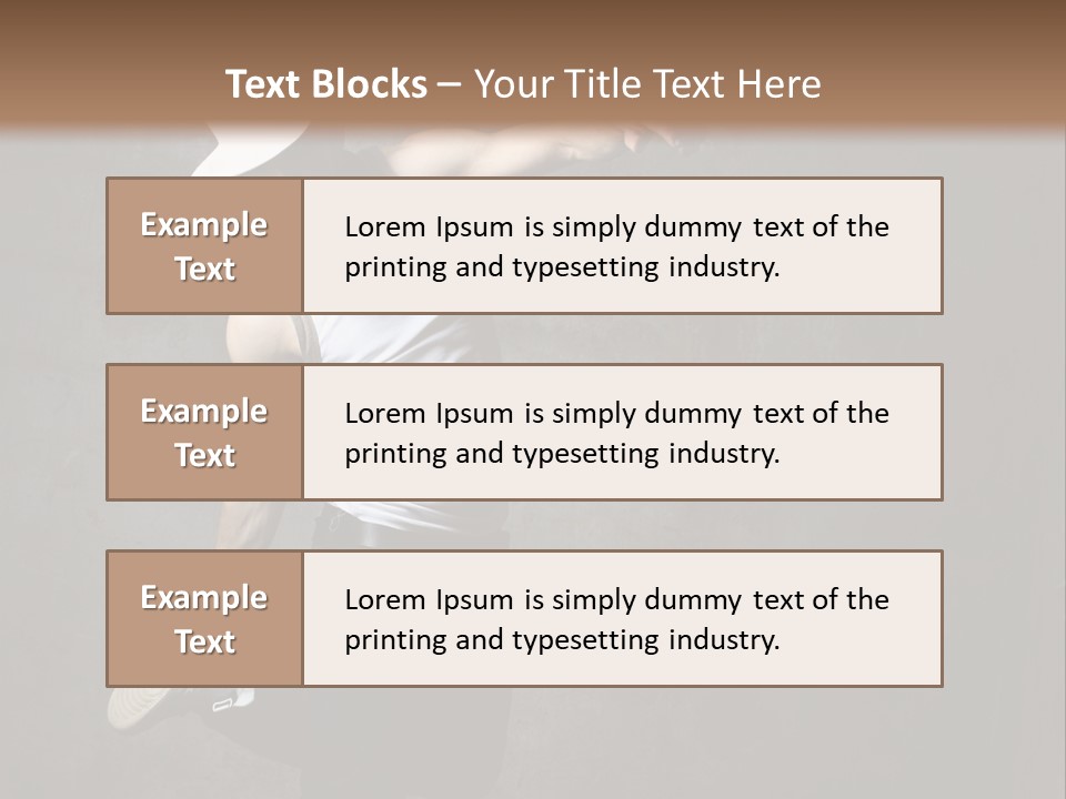 Lifestyle Modern Performer PowerPoint Template