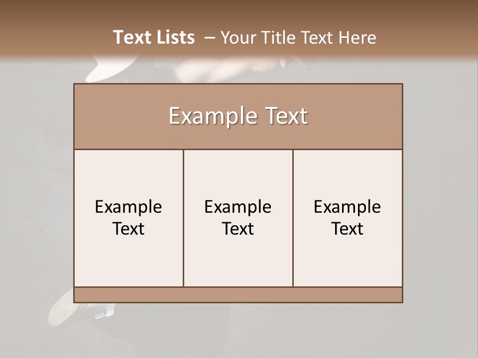 Lifestyle Modern Performer PowerPoint Template
