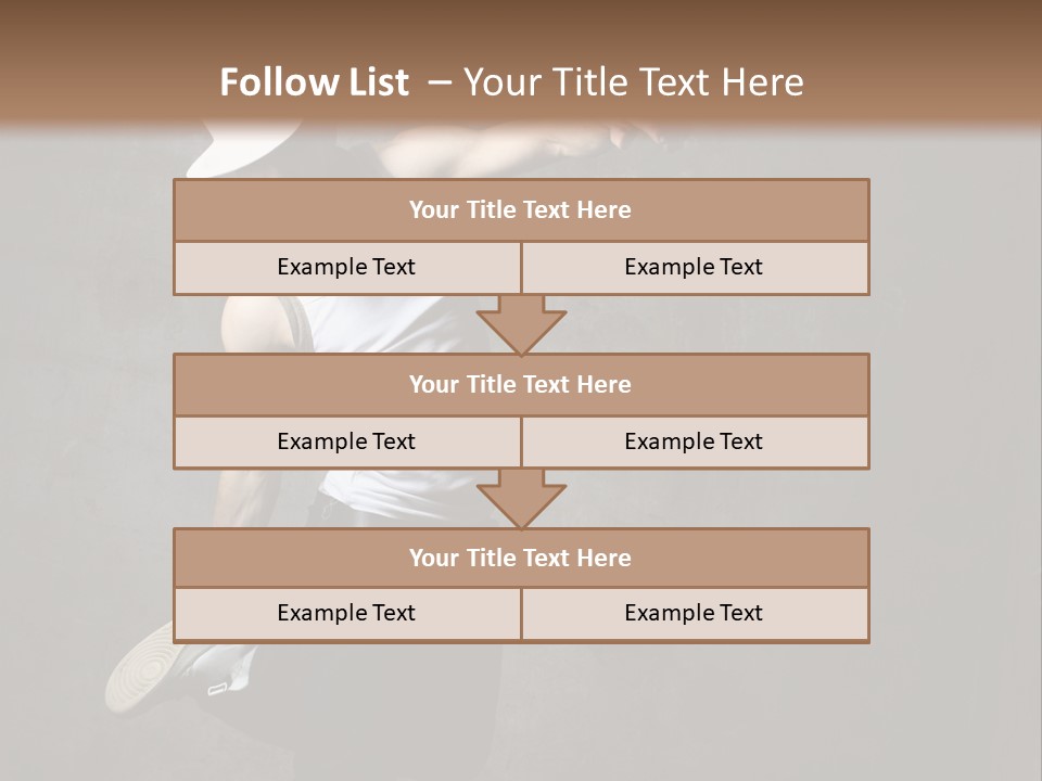 Lifestyle Modern Performer PowerPoint Template