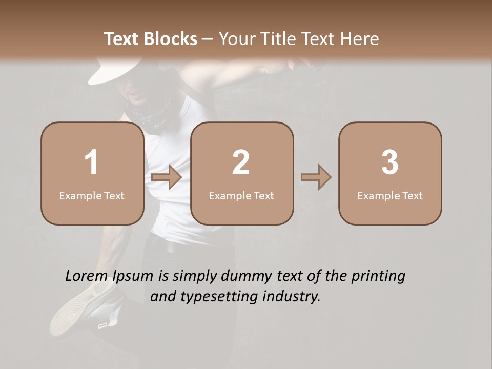 Lifestyle Modern Performer PowerPoint Template