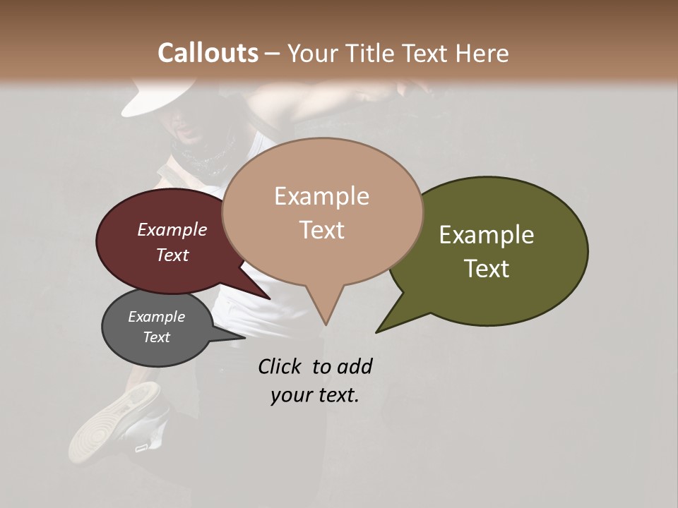 Lifestyle Modern Performer PowerPoint Template