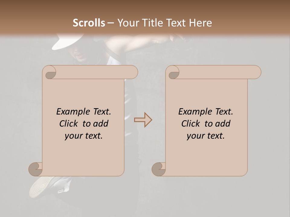Lifestyle Modern Performer PowerPoint Template
