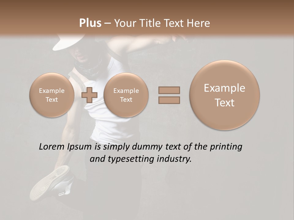 Lifestyle Modern Performer PowerPoint Template