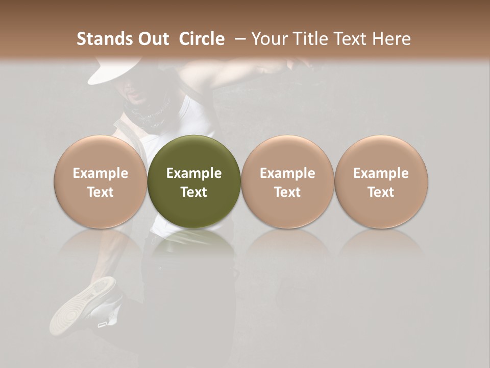 Lifestyle Modern Performer PowerPoint Template