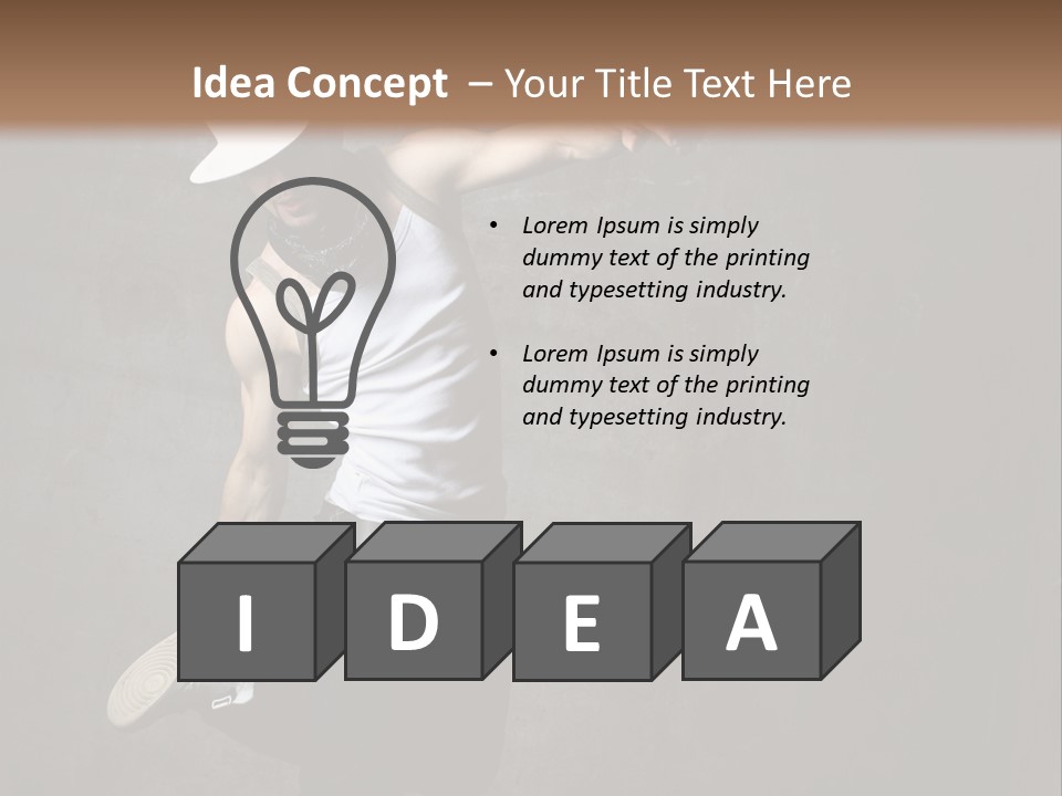 Lifestyle Modern Performer PowerPoint Template