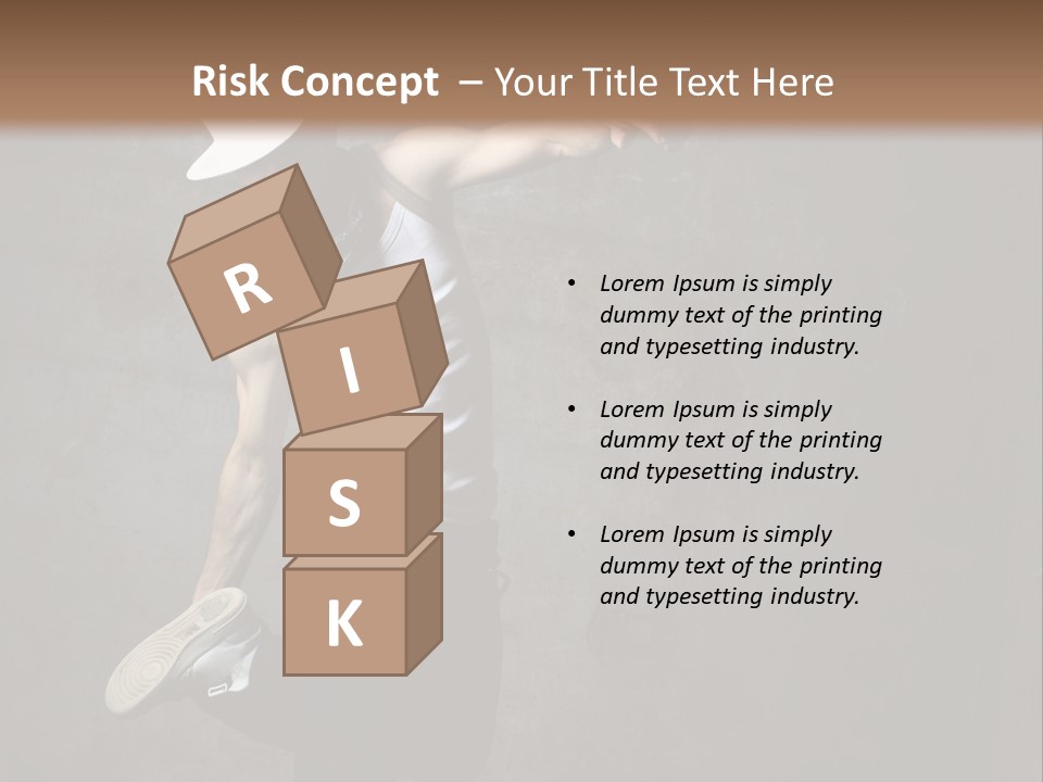 Lifestyle Modern Performer PowerPoint Template