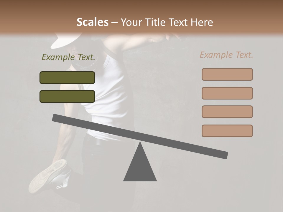 Lifestyle Modern Performer PowerPoint Template
