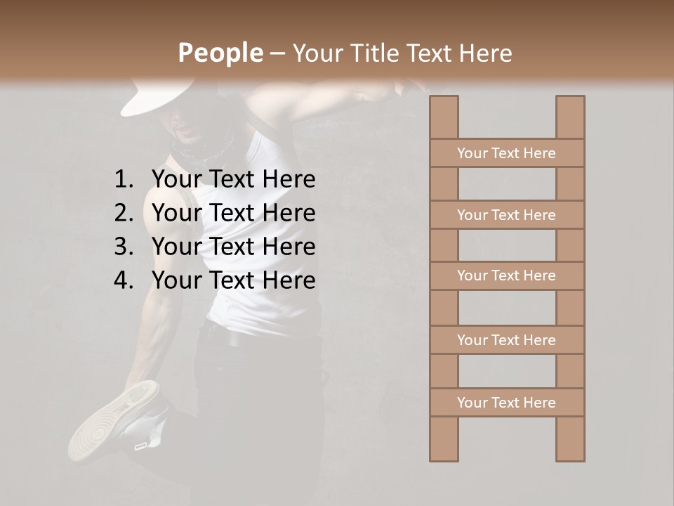 Lifestyle Modern Performer PowerPoint Template