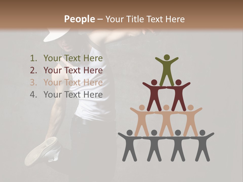 Lifestyle Modern Performer PowerPoint Template