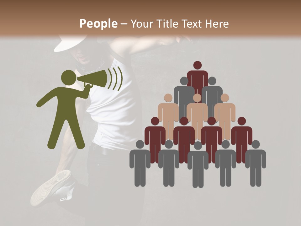 Lifestyle Modern Performer PowerPoint Template