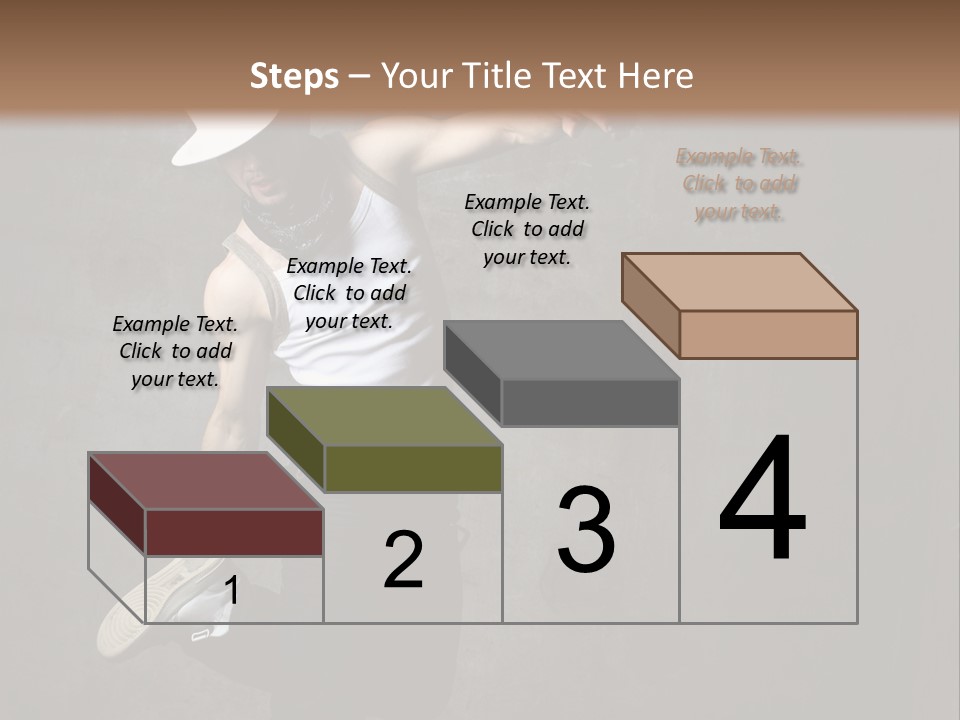 Lifestyle Modern Performer PowerPoint Template