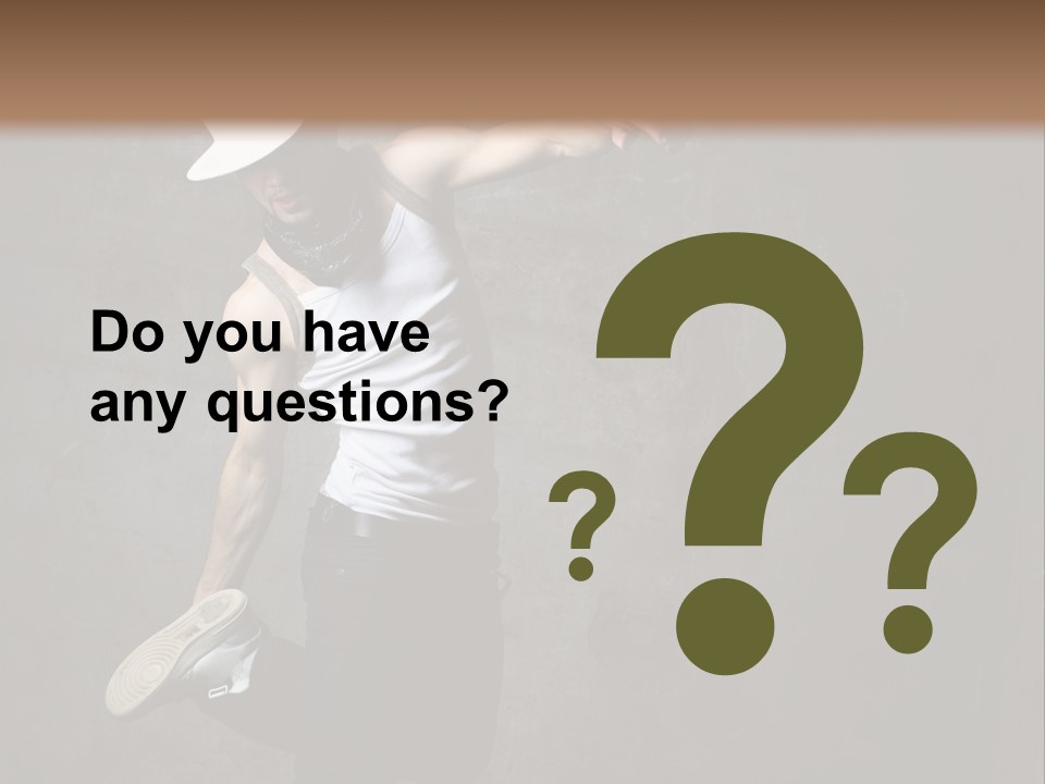 Lifestyle Modern Performer PowerPoint Template