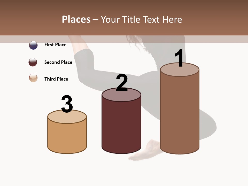 Fitness Beautiful Leap PowerPoint Template