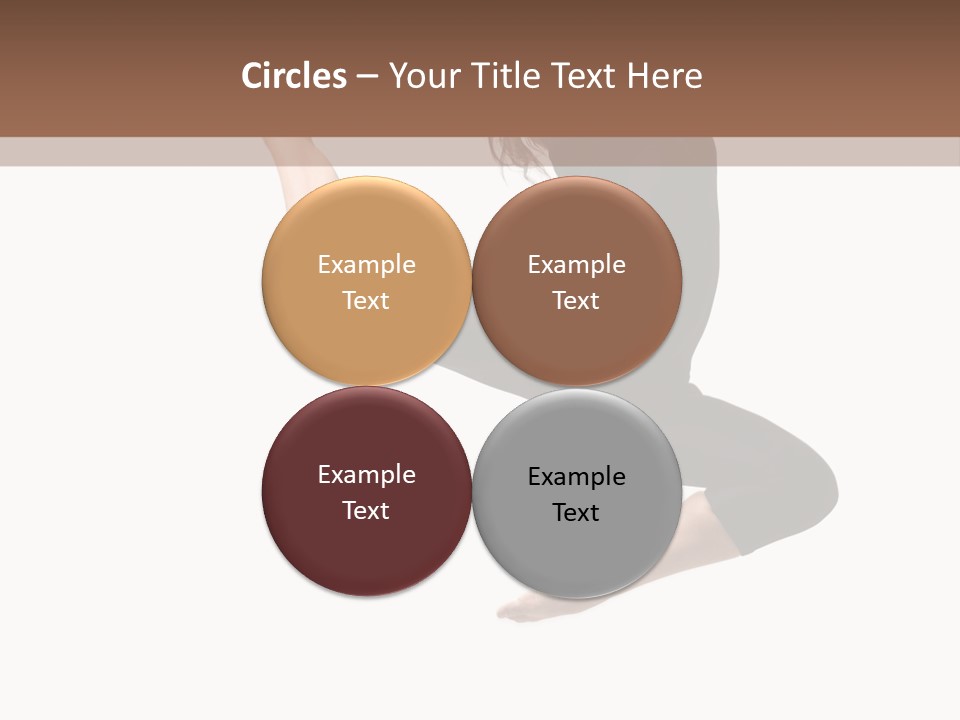 Fitness Beautiful Leap PowerPoint Template