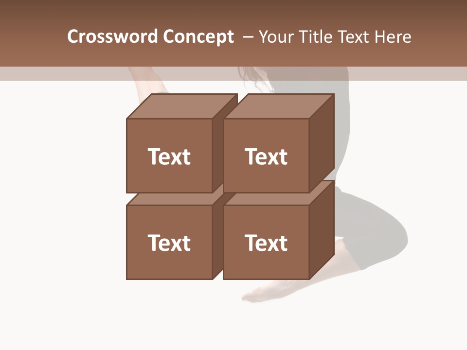 Fitness Beautiful Leap PowerPoint Template