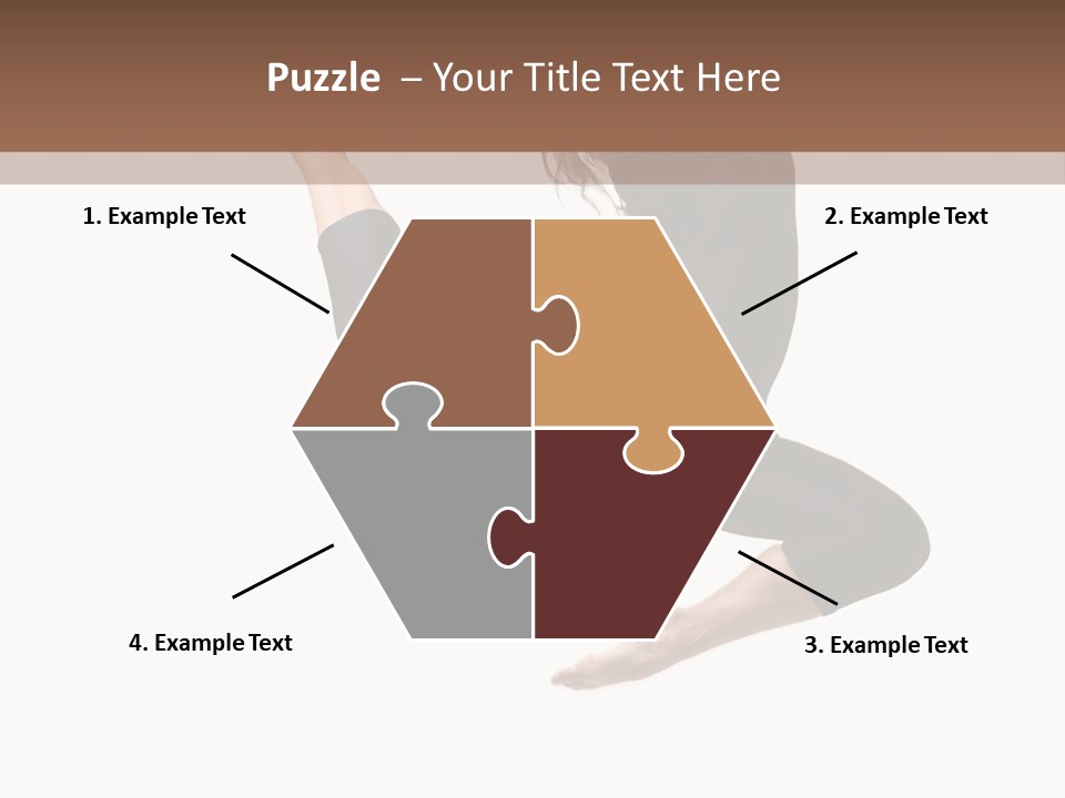 Fitness Beautiful Leap PowerPoint Template