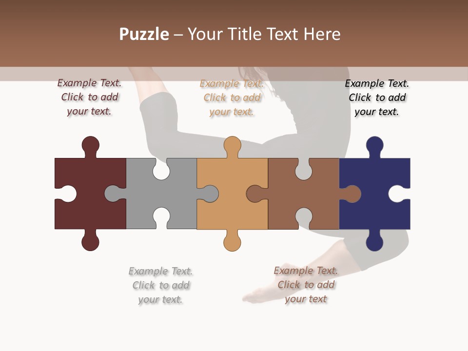 Fitness Beautiful Leap PowerPoint Template