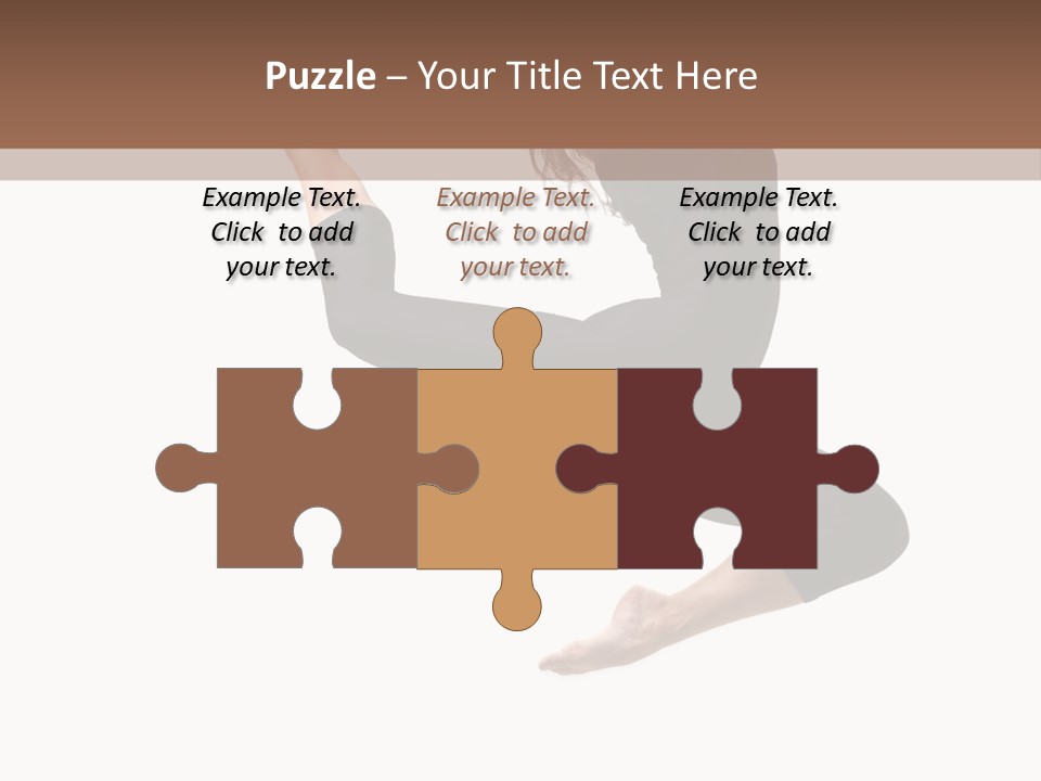 Fitness Beautiful Leap PowerPoint Template