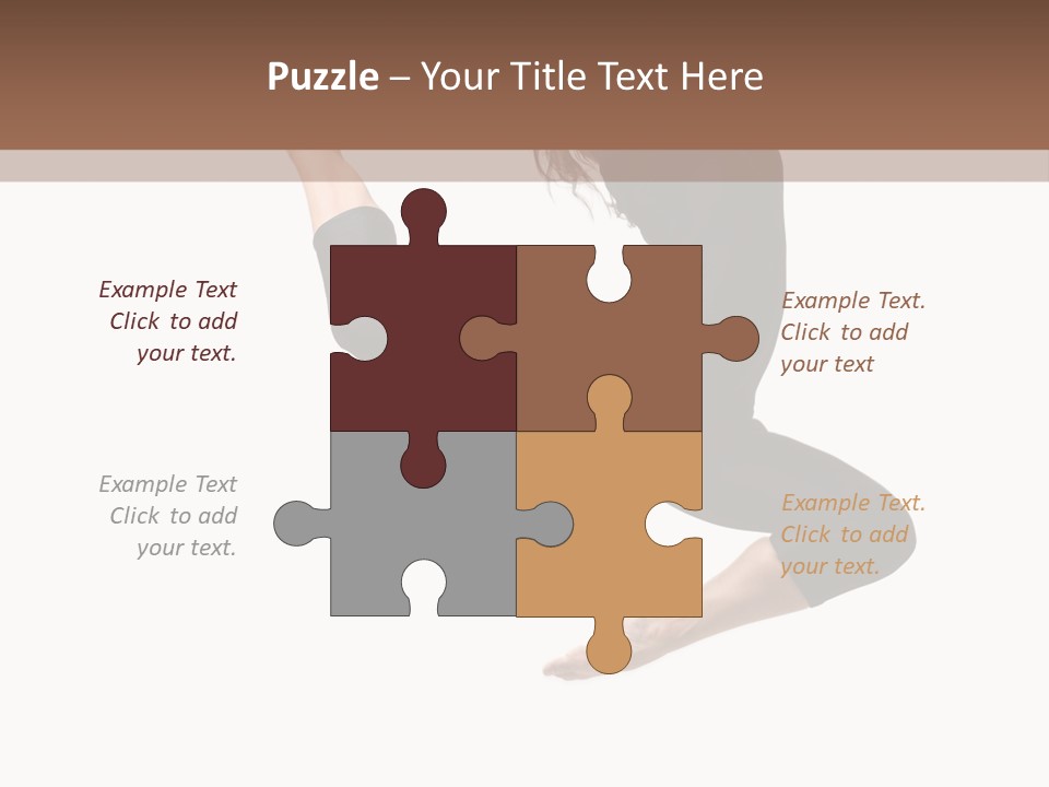 Fitness Beautiful Leap PowerPoint Template