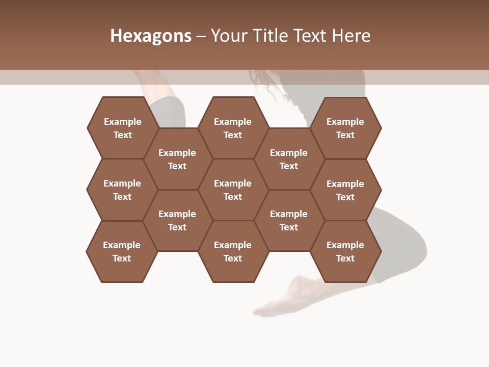 Fitness Beautiful Leap PowerPoint Template