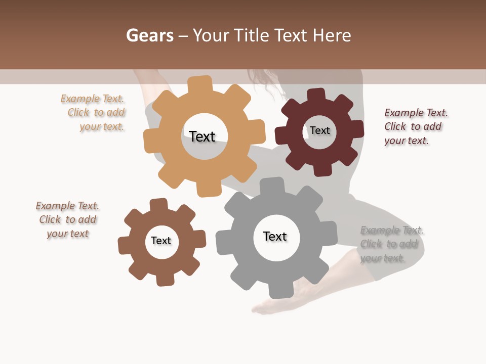 Fitness Beautiful Leap PowerPoint Template