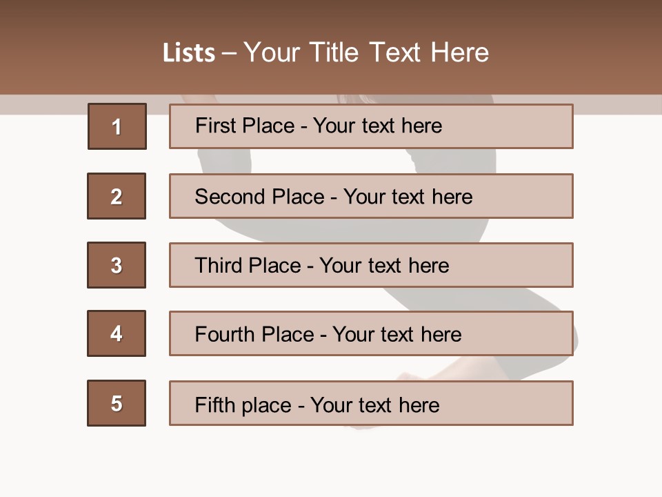 Fitness Beautiful Leap PowerPoint Template