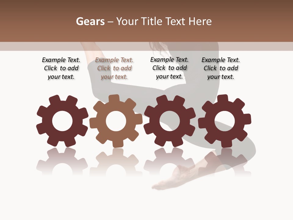 Fitness Beautiful Leap PowerPoint Template