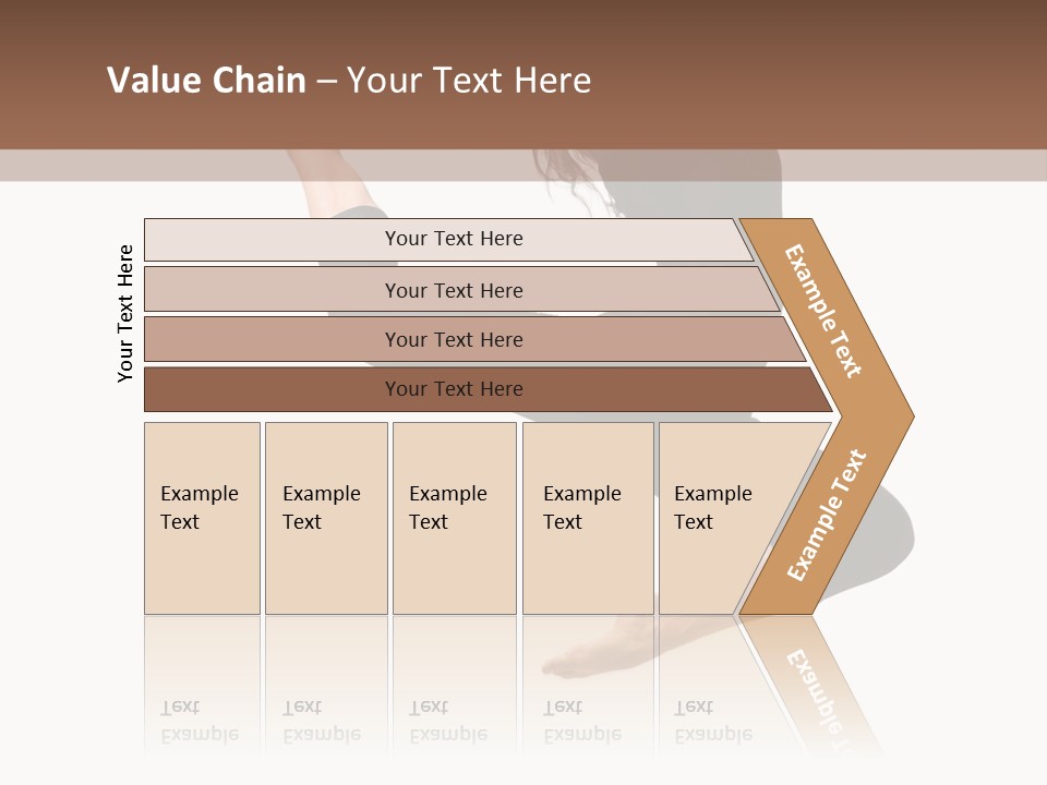 Fitness Beautiful Leap PowerPoint Template