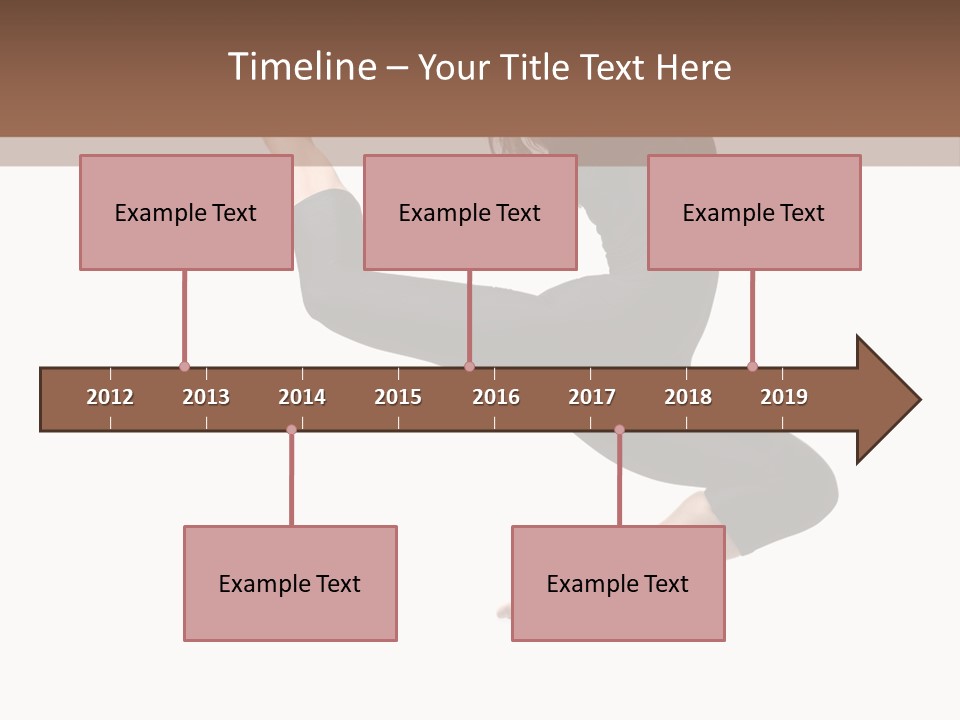 Fitness Beautiful Leap PowerPoint Template