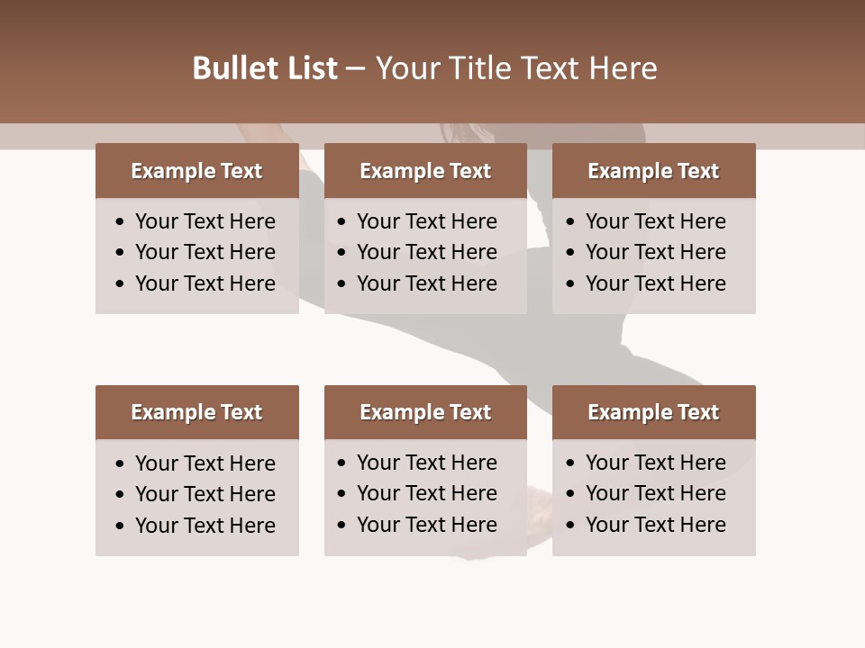 Fitness Beautiful Leap PowerPoint Template