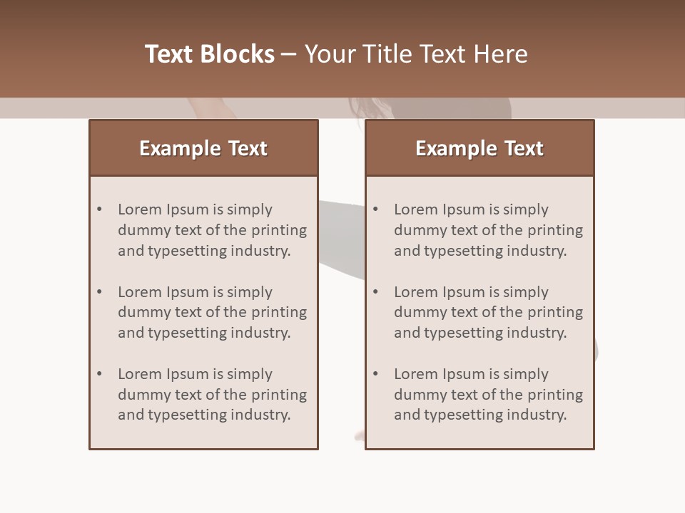 Fitness Beautiful Leap PowerPoint Template