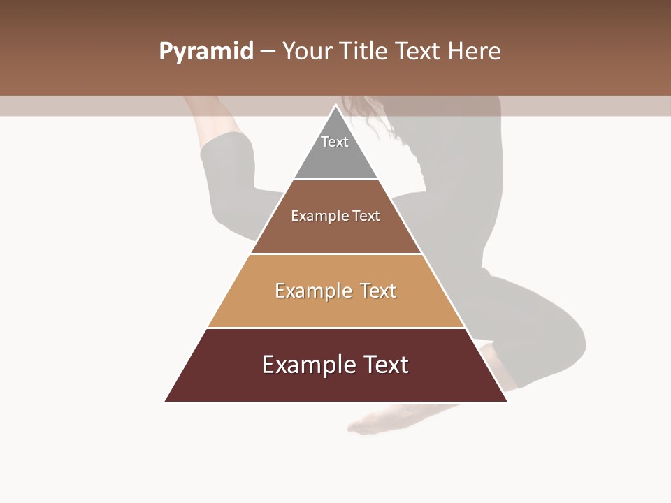 Fitness Beautiful Leap PowerPoint Template