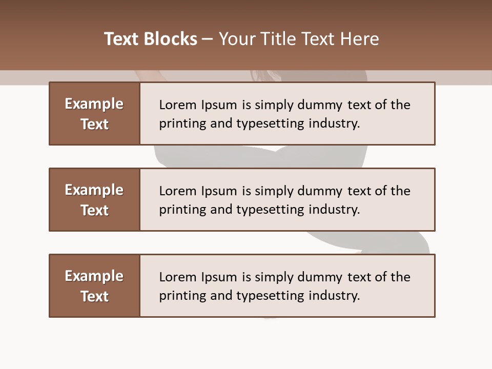 Fitness Beautiful Leap PowerPoint Template