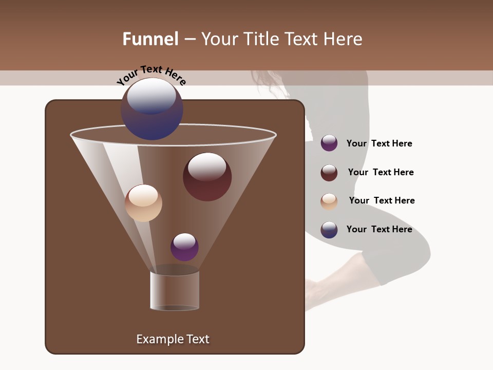 Fitness Beautiful Leap PowerPoint Template