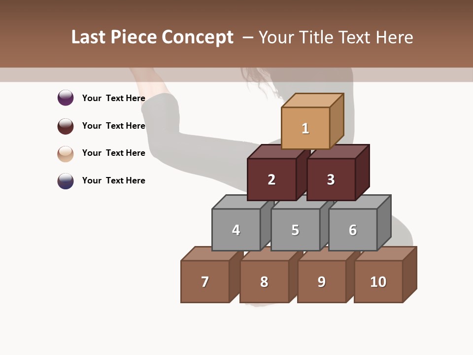 Fitness Beautiful Leap PowerPoint Template
