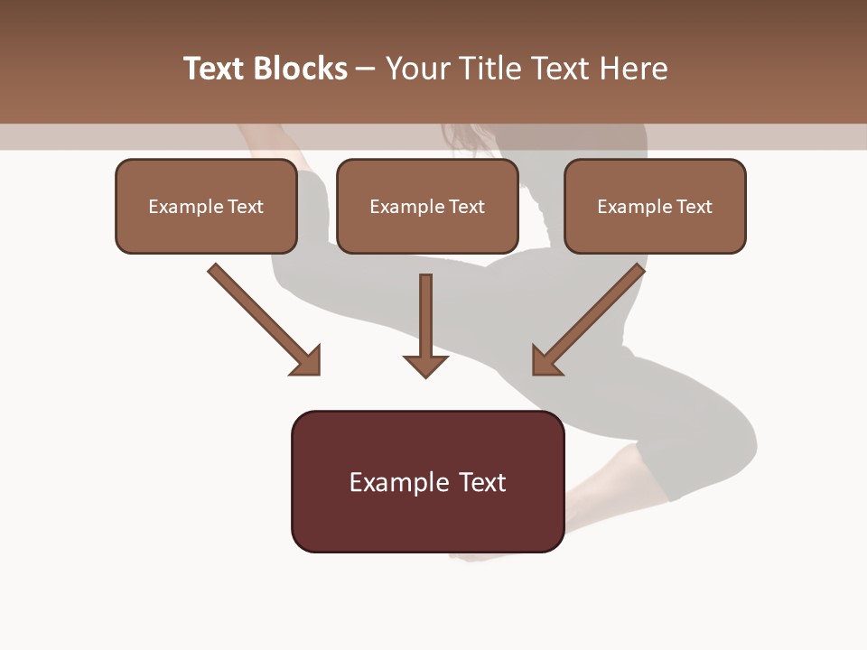 Fitness Beautiful Leap PowerPoint Template