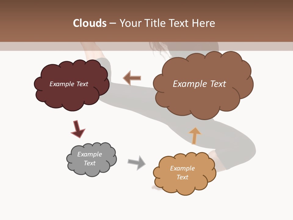 Fitness Beautiful Leap PowerPoint Template