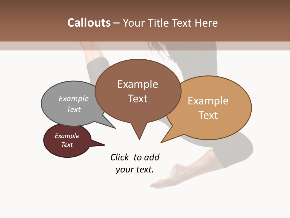 Fitness Beautiful Leap PowerPoint Template
