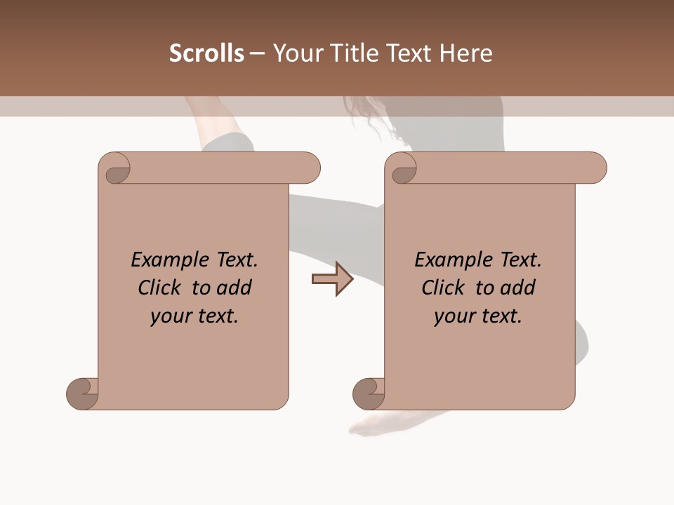 Fitness Beautiful Leap PowerPoint Template
