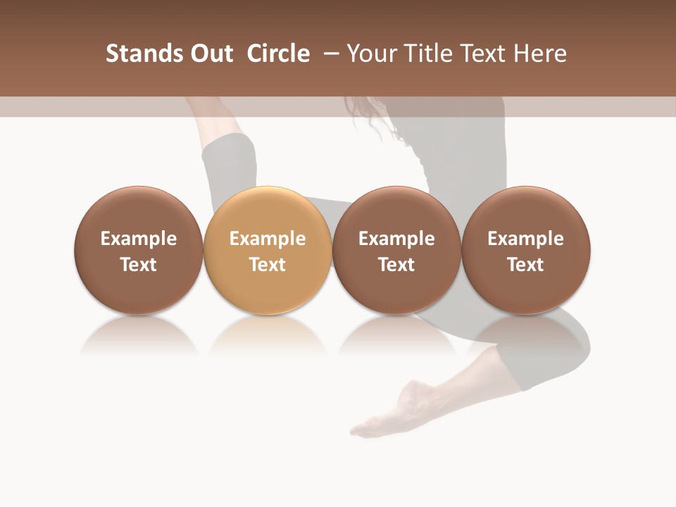 Fitness Beautiful Leap PowerPoint Template