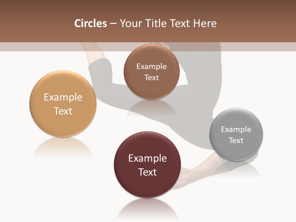 Fitness Beautiful Leap PowerPoint Template