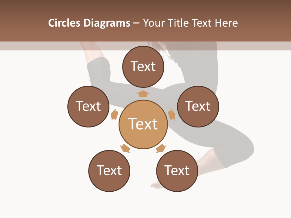 Fitness Beautiful Leap PowerPoint Template