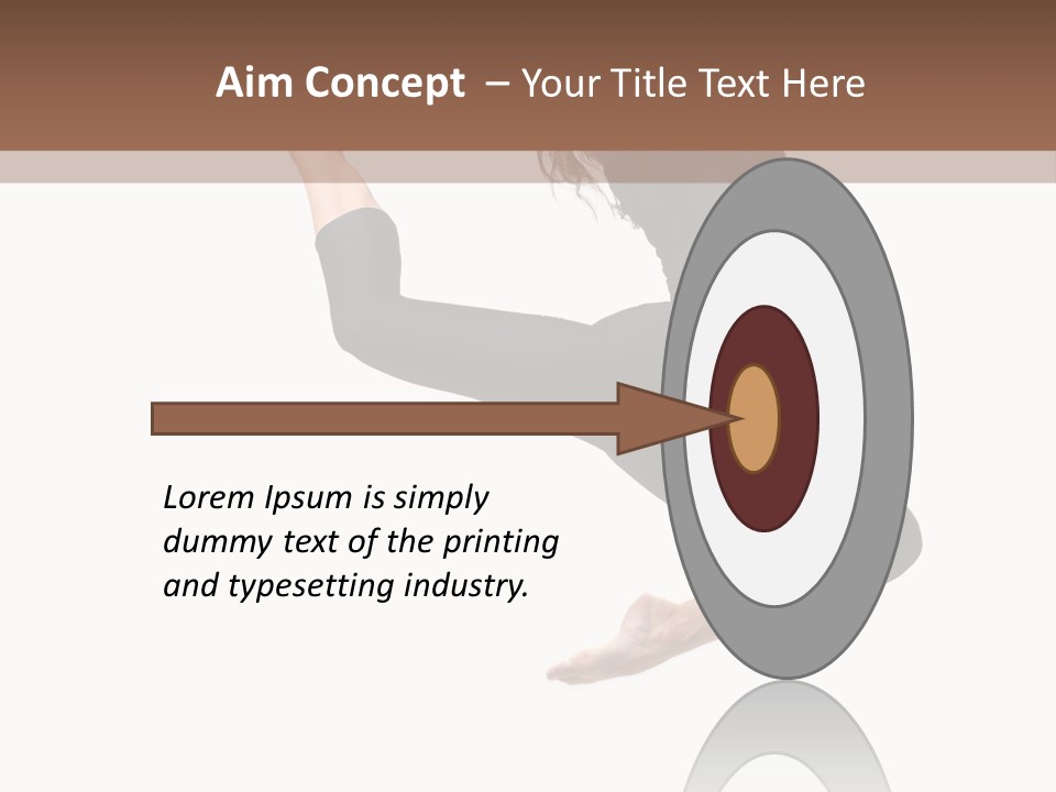 Fitness Beautiful Leap PowerPoint Template