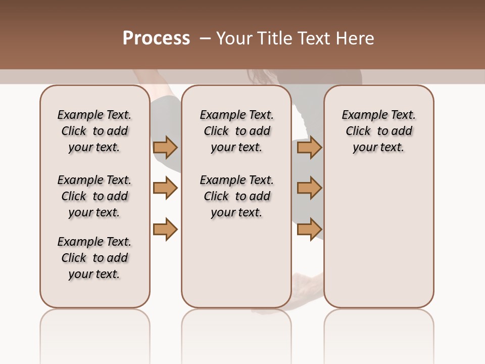 Fitness Beautiful Leap PowerPoint Template