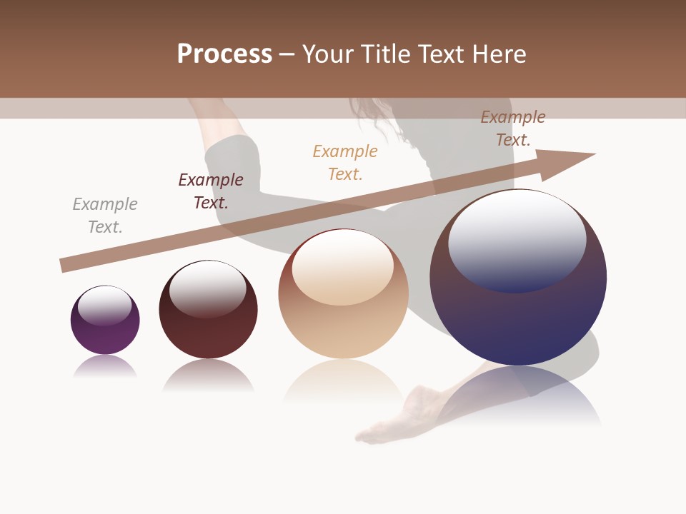 Fitness Beautiful Leap PowerPoint Template