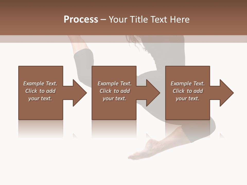 Fitness Beautiful Leap PowerPoint Template