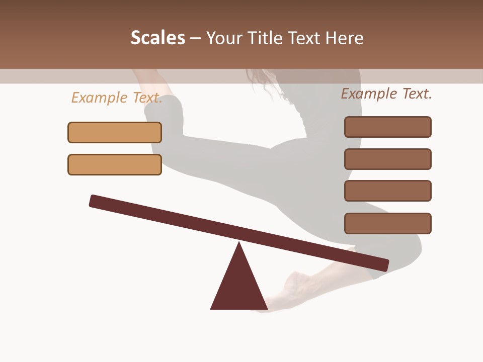 Fitness Beautiful Leap PowerPoint Template