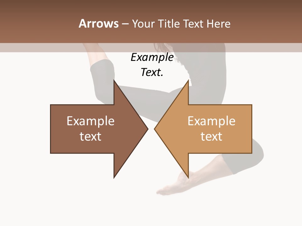 Fitness Beautiful Leap PowerPoint Template