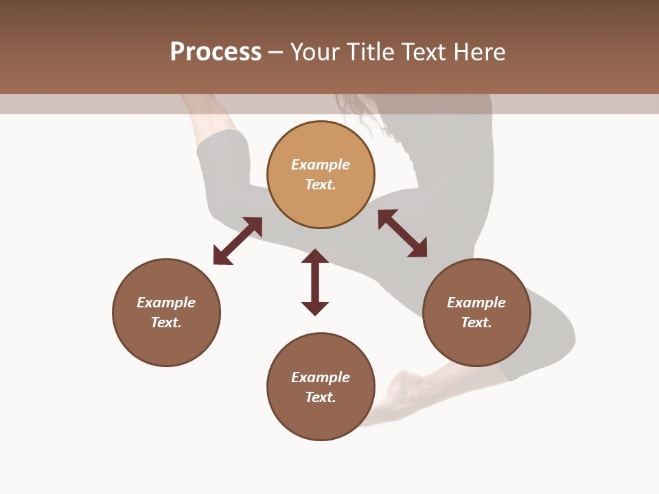 Fitness Beautiful Leap PowerPoint Template