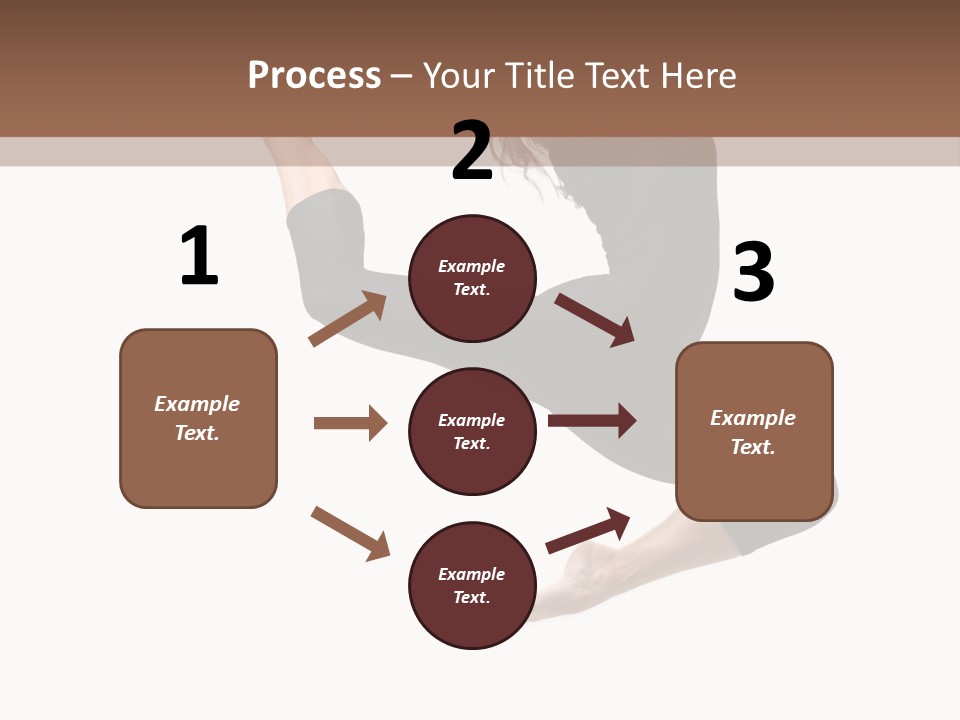 Fitness Beautiful Leap PowerPoint Template